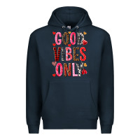 Navy Good vibes only Valentine's Day Premium Hoodie - HowdyJamesFarm