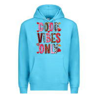 Ocean Blue Good vibes only Valentine's Day Premium Hoodie - HowdyJamesFarm