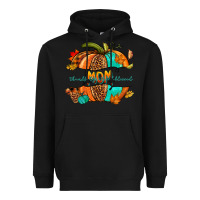 Black thankful grateful blessed mom pumpkin Heavyweight Hoodie - NancyCooperArtShop