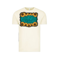 Sunflower Background Vintage Tee | Teevron