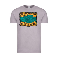 Vintage Zinc sunflower background Vintage Tee - BarkalooDesign