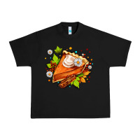 Black pumpkin pie with daisies and cinnamon Urban Heavy Tee - AdoDesignShop