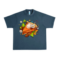 Pumpkin Pie With Daisies And Cinnamon Urban Heavy Tee | Teevron