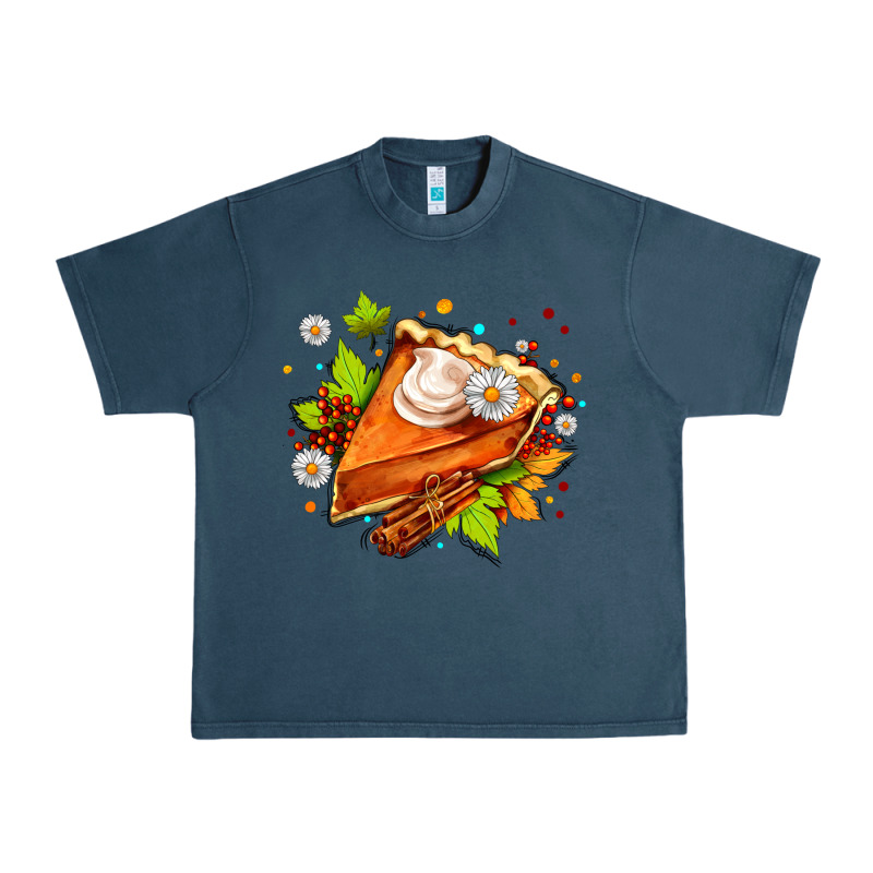 Pumpkin Pie With Daisies And Cinnamon Urban Heavy Tee by AdoDesignShop | Teevron