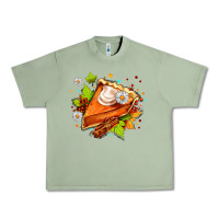 Oil Green pumpkin pie with daisies and cinnamon Urban Heavy Tee - AdoDesignShop