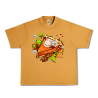 Peanut Butter pumpkin pie with daisies and cinnamon Urban Heavy Tee - AdoDesignShop