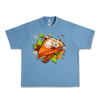 Pebble Blue pumpkin pie with daisies and cinnamon Urban Heavy Tee - AdoDesignShop