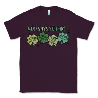 Plum god says i am patrick's day Classic Tee - MaliasSmallBusiness