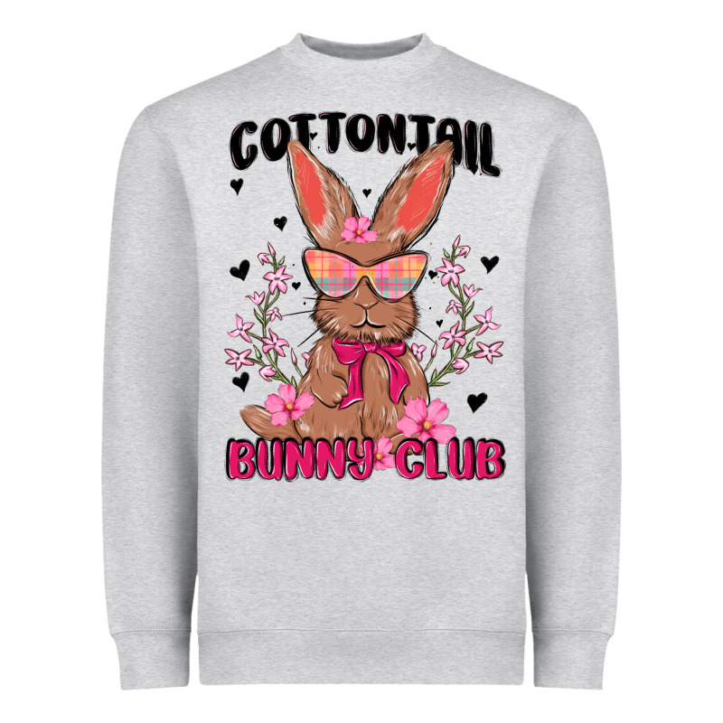 Cottontail Bunny Club Heavyweight Sweatshirt by MaliasSmallBusiness | Teevron