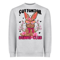 Heather Grey cottontail bunny club Heavyweight Sweatshirt - MaliasSmallBusiness
