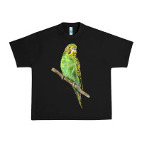Black Budgeriar Bird Parrot Urban Heavy Tee - LillyAllenDesigns