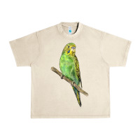 Sandshell Budgeriar Bird Parrot Urban Heavy Tee - LillyAllenDesigns