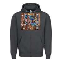 Smoke Western Reel Cool Dad American Flag Bass Zipper Hoodie - LillyAllenDesigns