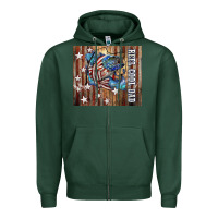 Sports Green Western Reel Cool Dad American Flag Bass Zipper Hoodie - LillyAllenDesigns