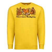 Lemon Peace Love Thanksgiving Premium Sweatshirt - texasbilliewilder