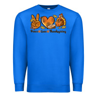 True Royal Peace Love Thanksgiving Premium Sweatshirt - texasbilliewilder