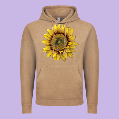 Sunflower Vintage Hoodie Designed By Artiststas