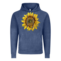 Vintage Denim sunflower Vintage Hoodie - Artiststas