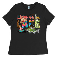 Black living on lake time Ladies Tee - Zillion Design Studio