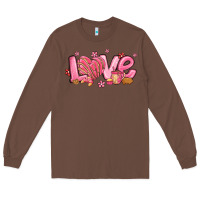 Chestnut love mexican conchas valentines day Long Sleeve Tee - MaliasSmallBusiness