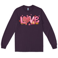 Plum love mexican conchas valentines day Long Sleeve Tee - MaliasSmallBusiness
