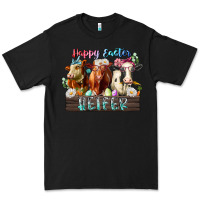 Black happy easter heifer Premium Tee - RacoonDesign