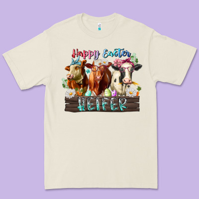Happy Easter Heifer Premium Tee Designed By Racoondesign
