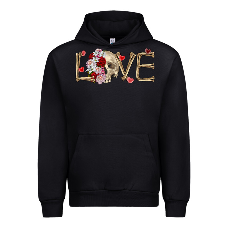 Skull Love Valentine's Day Urban Hoodie by FaDigitalArtStudio | Teevron