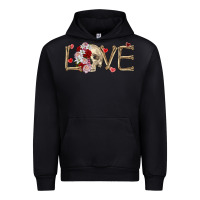 Black Skull love Valentine's Day Urban Hoodie - FaDigitalArtStudio