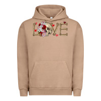 Pigment Burro Skull love Valentine's Day Urban Hoodie - FaDigitalArtStudio