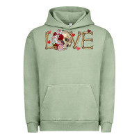 Pigment Oil Green Skull love Valentine's Day Urban Hoodie - FaDigitalArtStudio