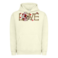 Pigment Pistachio Skull love Valentine's Day Urban Hoodie - FaDigitalArtStudio