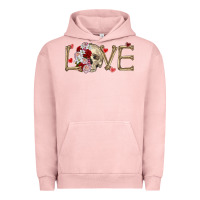 Pigment Salmon Skull love Valentine's Day Urban Hoodie - FaDigitalArtStudio