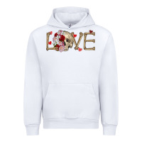 White Skull love Valentine's Day Urban Hoodie - FaDigitalArtStudio