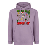 Lavender Jingle bell rockin' Heavyweight Hoodie - NancyCooperArtShop