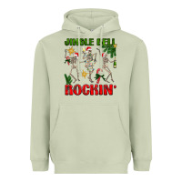 Matcha Jingle bell rockin' Heavyweight Hoodie - NancyCooperArtShop