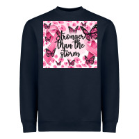 Navy stronger than the storm Heavyweight Sweatshirt - MaliasSmallBusiness