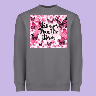Stronger Than The Storm Heavyweight Sweatshirt Designed By Maliassmallbusiness