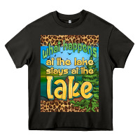 Asphalt what happens at the lake stays at the lake air freshener Heavy Core Tee - HRA Design Shop