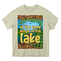 What Happens At The Lake Stays At The Lake Air Freshener Heavy Core Tee | Teevron
