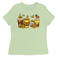 Matcha butterfly coffee cups Ladies Tee - Zillion Design Studio