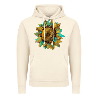 Vintage Artic sunflower with leopard and turquoise Vintage Hoodie - Artiststas