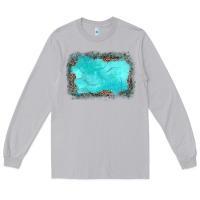 Moon Dust gemstone turquoise leopard background Long Sleeve Tee - JahusDesignShop