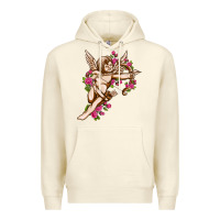 Sandshell Cupid with rose Valentine's Day Premium Hoodie - HowdyJamesFarm