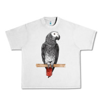 Lunar Rock African Gray Parrot Bird Urban Heavy Tee - LillyAllenDesigns