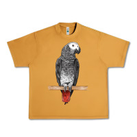 Peanut Butter African Gray Parrot Bird Urban Heavy Tee - LillyAllenDesigns