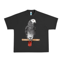 Pigment Black African Gray Parrot Bird Urban Heavy Tee - LillyAllenDesigns