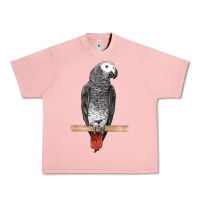 Salmon African Gray Parrot Bird Urban Heavy Tee - LillyAllenDesigns
