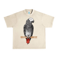 Sandshell African Gray Parrot Bird Urban Heavy Tee - LillyAllenDesigns