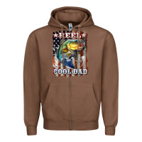 Chestnut Reel Cool Dad Bass 4th of July Zipper Hoodie - LillyAllenDesigns